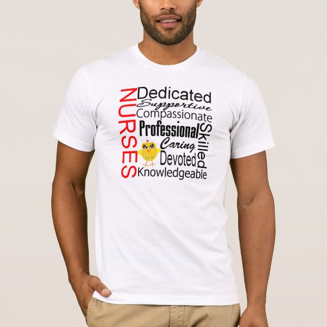 Chick Humour - Nurses Recognition Collage T-Shirt (Front)