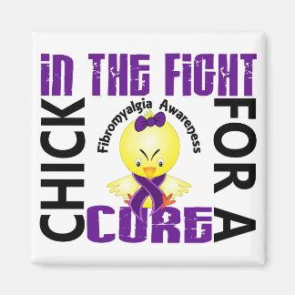 Chick In The Fight Fibromyalgia Magnet