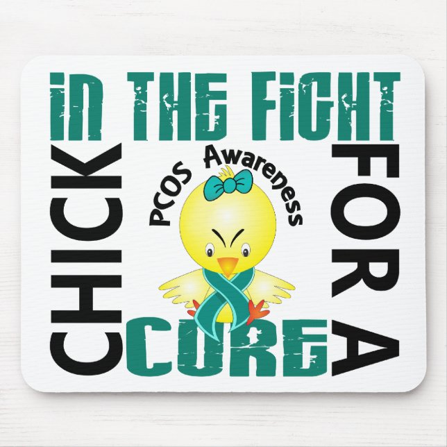 Chick In The Fight PCOS Mouse Mat (Front)