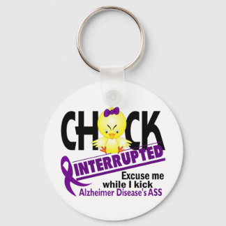 Chick Interrupted 2 Alzheimer's Disease Key Ring