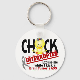 Chick Interrupted 2 Brain Tumour Key Ring