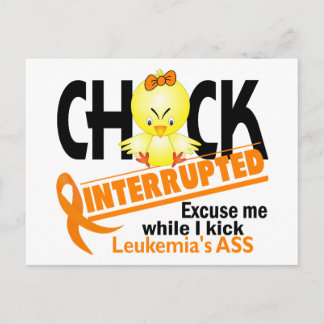 Chick Interrupted 2 Leukaemia Postcard