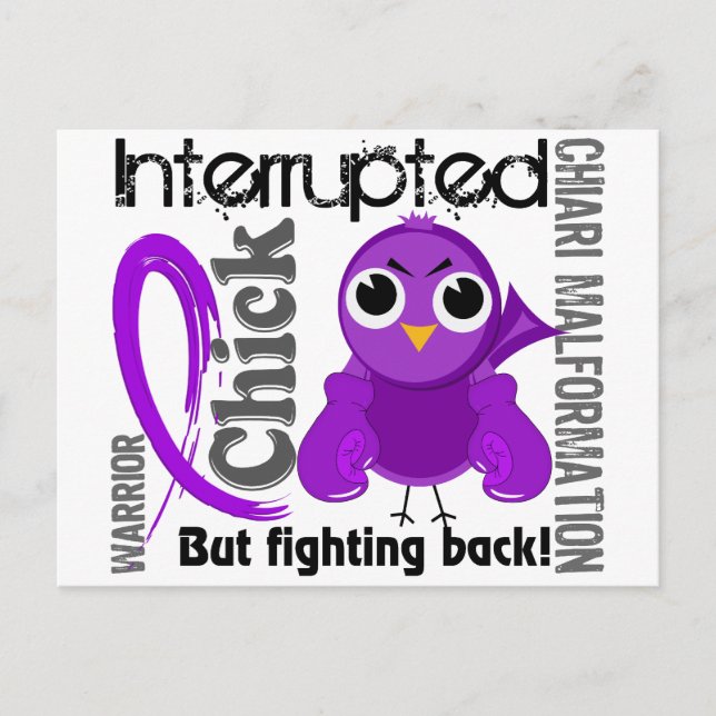 Chick Interrupted 3 Chiari Malformation Postcard (Front)