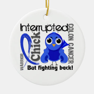 Chick Interrupted 3 Colon Cancer Ceramic Tree Decoration