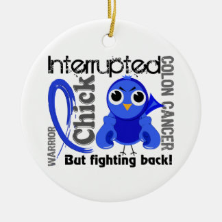 Chick Interrupted 3 Colon Cancer Ceramic Tree Decoration