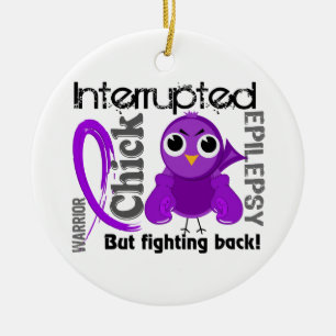 Chick Interrupted 3 Epilepsy Ceramic Tree Decoration