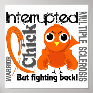 Chick Interrupted 3 Multiple Sclerosis MS Poster