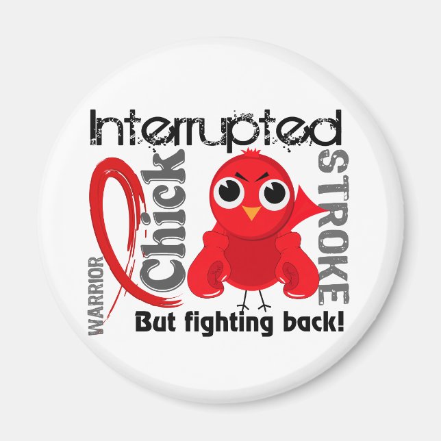 Chick Interrupted 3 Stroke Magnet (Front)