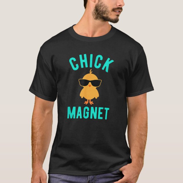 Chick Magne Funny Easter for Boys Kids Men Tee (Front)