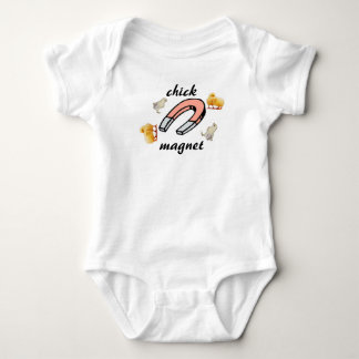 Chick magnet 2 baby bodysuit
