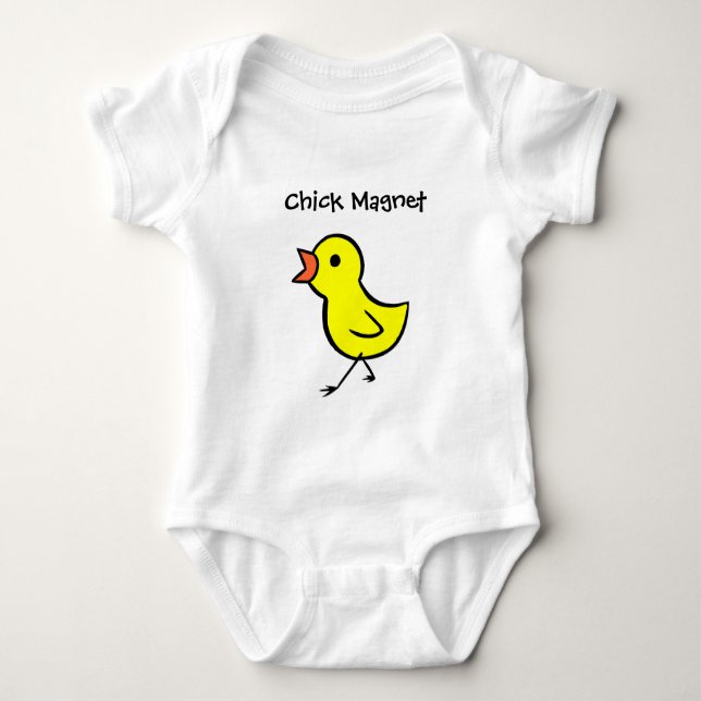 Chick Magnet Baby Bodysuit (Front)