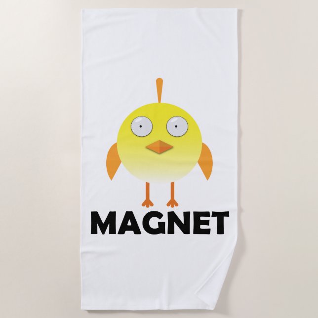 Chick Magnet - Beach Towel (Front)