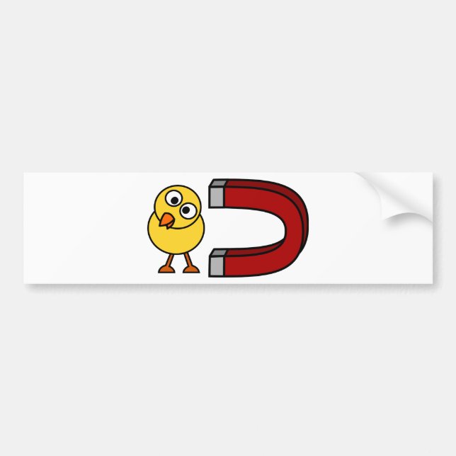 Chick Magnet Bumper Sticker (Front)
