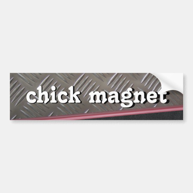 chick magnet bumper sticker (Front)