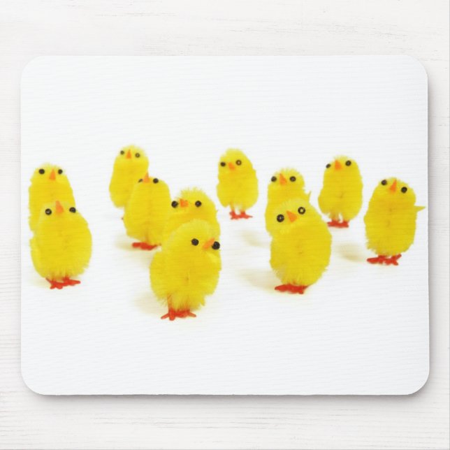 Chick magnet chillin with my peeps funny photo mouse mat (Front)