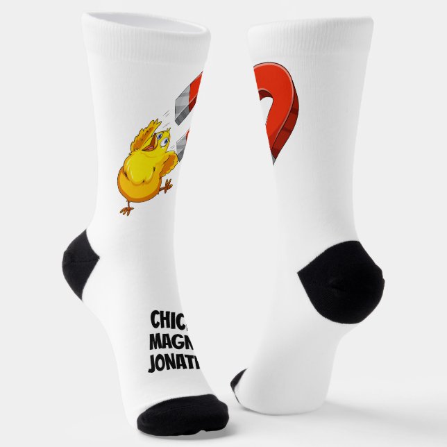 Chick Magnet custom name Socks (Angled)