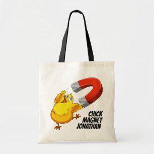 Chick Magnet custom name Tote Bag