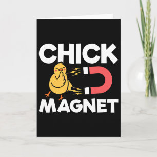 Chick Magnet Easter Chicks Joke Fun Chicken Pun Card