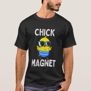 Chick Magnet Easter Cute Baby Chicken Kids Boys T-Shirt