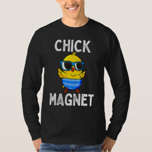 Chick Magnet Easter Cute Baby Chicken Kids Boys T-Shirt