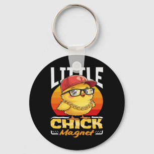 Chick Magnet Funny By Chicken Cool Sungles Boys Key Ring