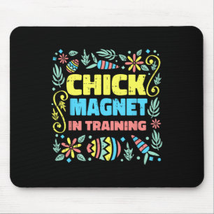 Chick Magnet In Training Easter Funny Egg Hunting  Mouse Mat