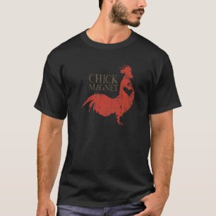 Chick Magnet  Rooster Retro Vintage T-Shirt
