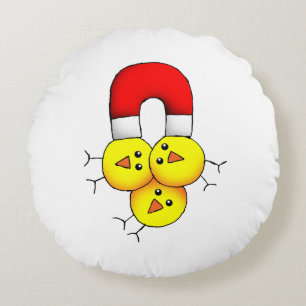 Chick Magnet Round Cushion