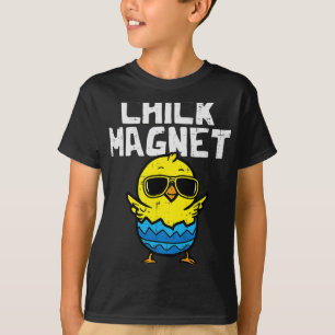 Chick Magnet Sunglasses Egg Cute Easter Boys Kids T-Shirt