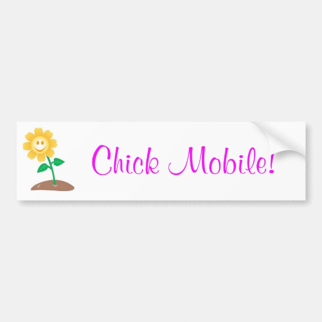 Chick Mobile! Bumper Sticker (Front)