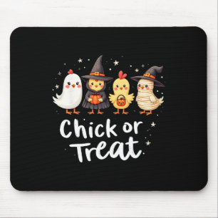 Chick Or Treat Cute Halloween Chicken Costume Artw Mouse Mat