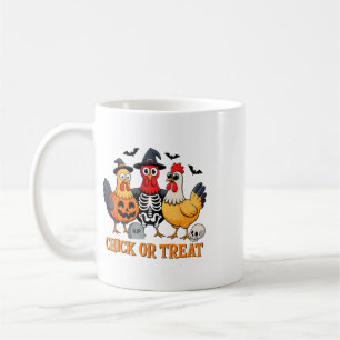 Chick Or Treat Funny Chicken Halloween Costume Chi Coffee Mug