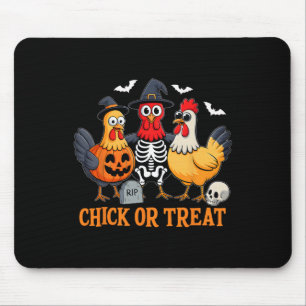 Chick Or Treat Funny Chicken Halloween Costume Chi Mouse Mat