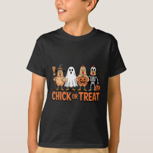 Chick Or Treat Funny Halloween Chicken Costume T-Shirt