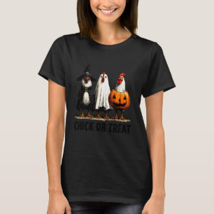 Chick Or Treat Funny Halloween Chicken T-Shirt