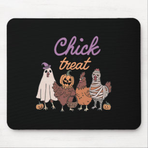 Chick Or Treat Funny Halloween For Chickens Lovers Mouse Mat