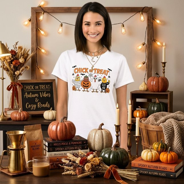 Chick Or Treat Halloween T-Shirt (Creator Uploaded)