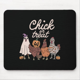 Chick Or Treat Spooky Season Halloween Chickens Gh Mouse Mat