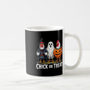 Chick Or Treat Spooky Witch Ghost Pumpkin Chicken Coffee Mug