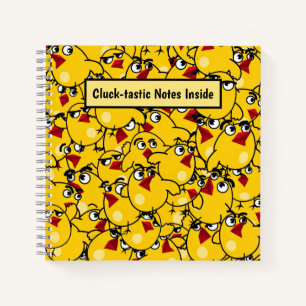Chick Pattern Personalised Notebook