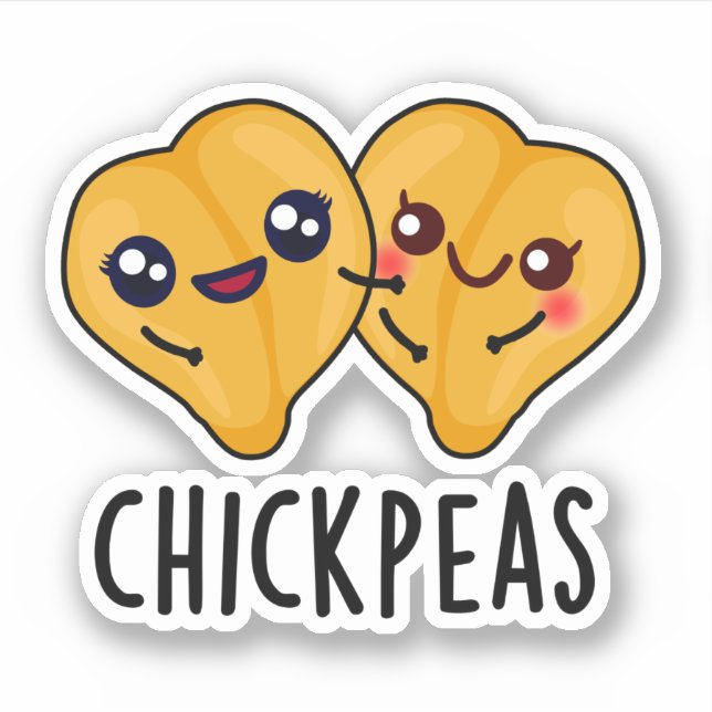Chick Peas Funny Garbanjo Bean Pun  (Front)