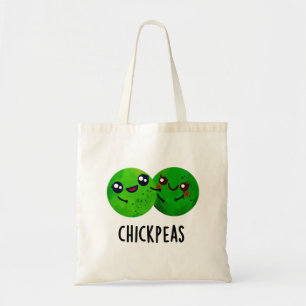 Chick Peas Funny Girl Pea Pun Tote Bag