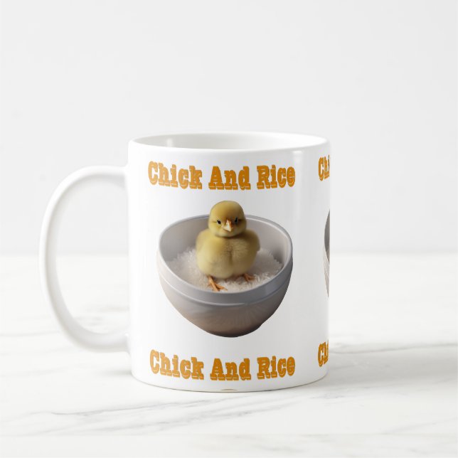 Chick & Rice Coffee Mug (Left)