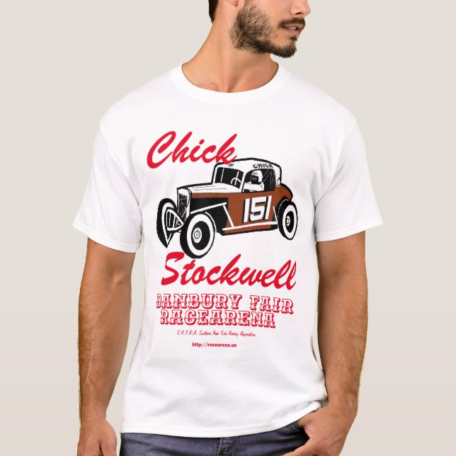 Chick Stockwell Old Time Race Car Racearena T-Shir T-Shirt (Front)