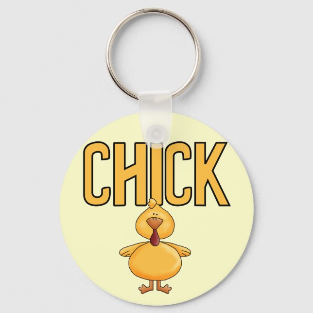 Chick T-shirts and Gifts Key Ring (Front)