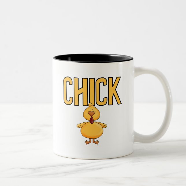 Chick T-shirts and Gifts Two-Tone Coffee Mug (Right)