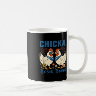 Chicka Boom Boom Chicken Crew Patriot 4th Of July Coffee Mug