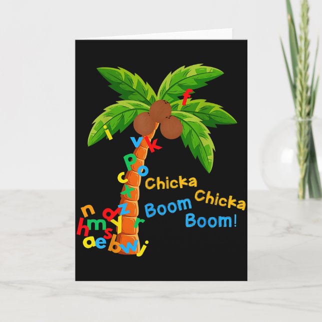Chicka Chicka Boom Boom Im Glad To See You 1st Day Card (Front)