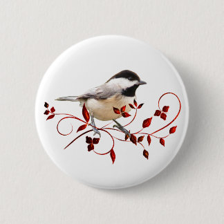 Chickadee 6 Cm Round Badge