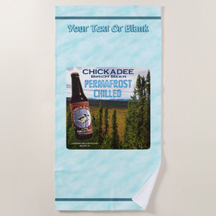 Chickadee Birch Beer Beach Towel
